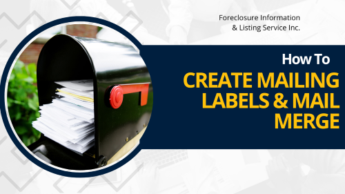 Create mailing labels