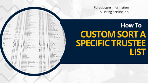 Custom sort specific trustee